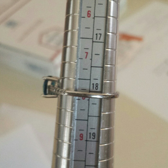 Closeout 🌸Peacock blue topaz . 925 silver filled - Picture 4 of 10